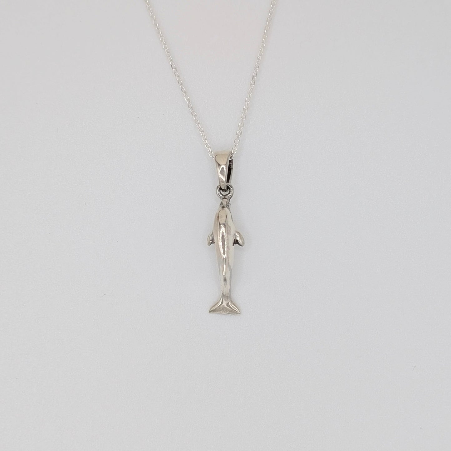 925 Sterling Silver Dolphin Pendant Ocean Life
