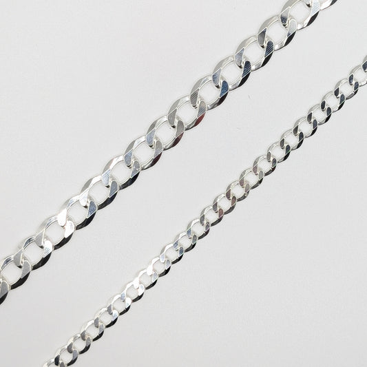 925 sterling silver curb cuban bracelets