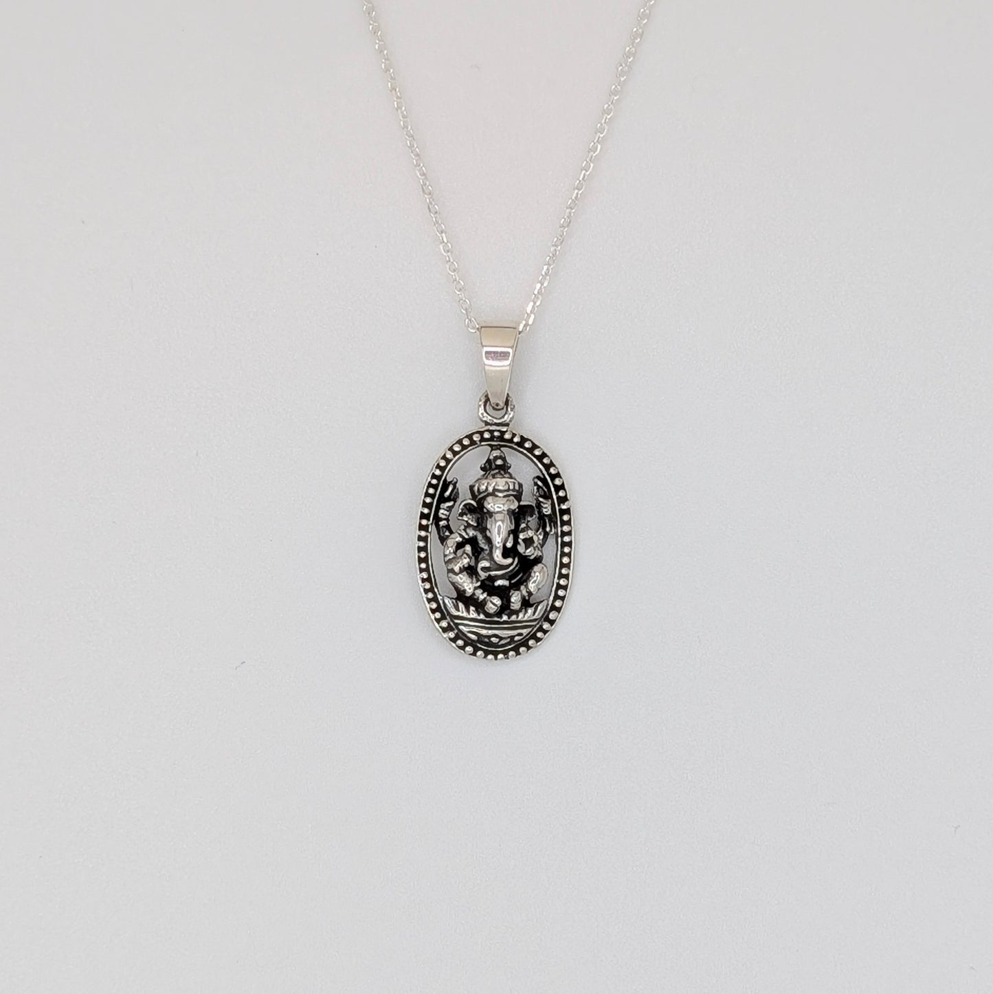 925 Sterling Silver Lord Ganesh Pendant
