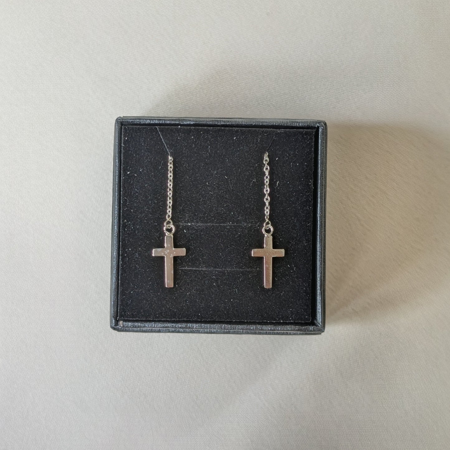 Cross String Earring