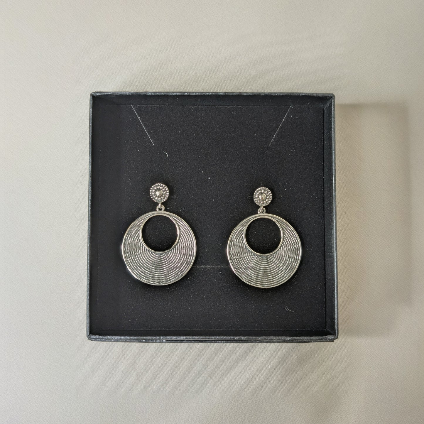 Spiral Oxd. Earrings