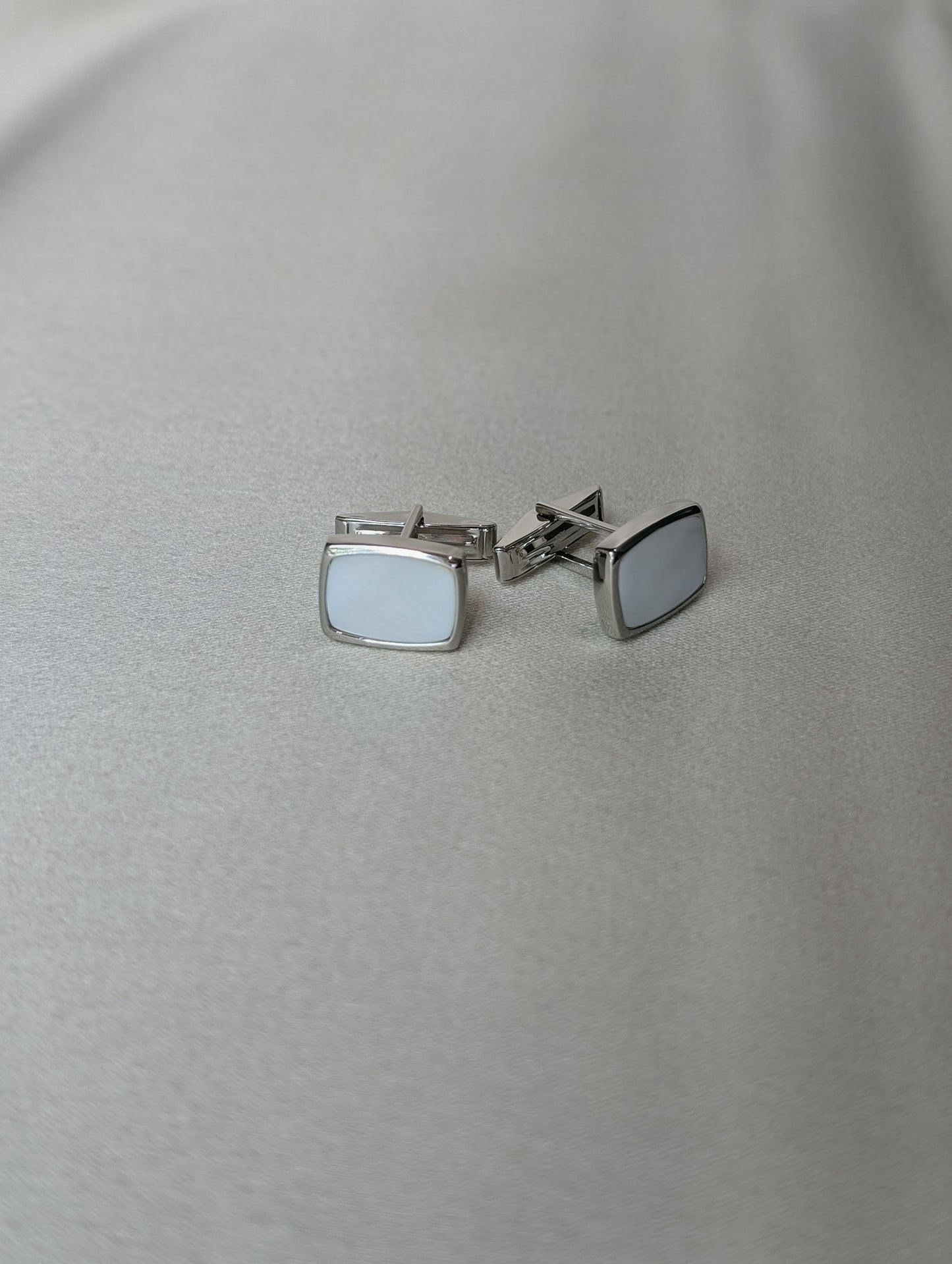 White Shell Cufflinks