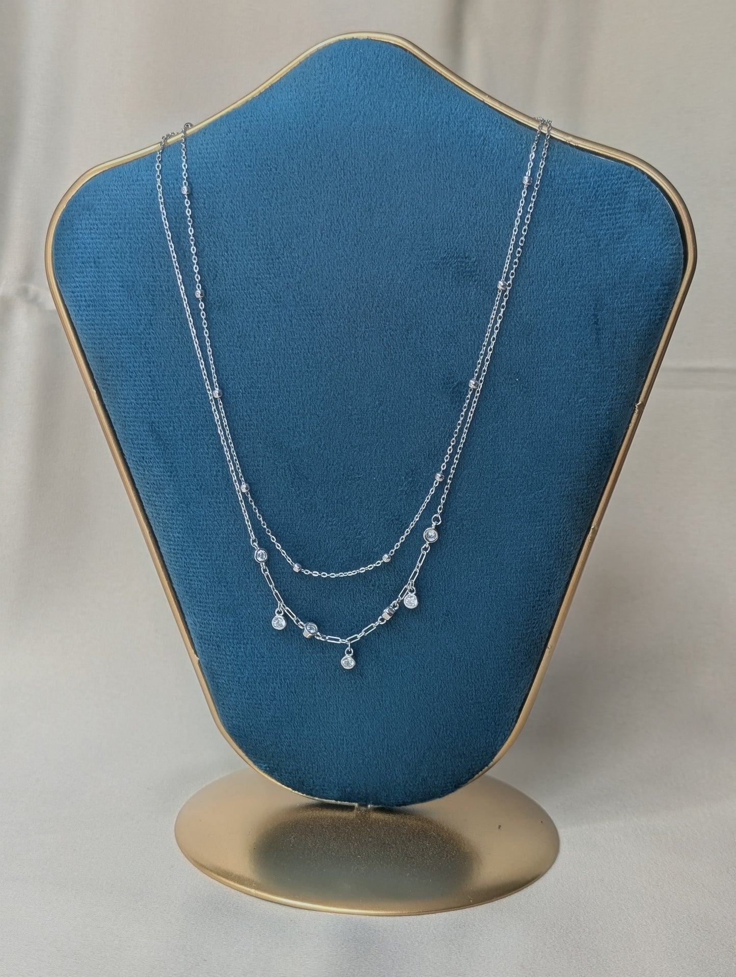 Double Layered Charms Necklace