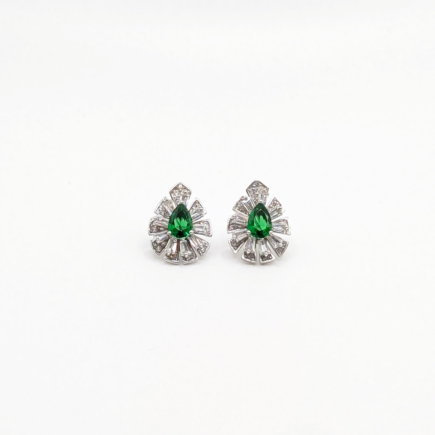 925 Sterling Silver Teardrop Necklace Set with Pendant, Earrings and a Ring