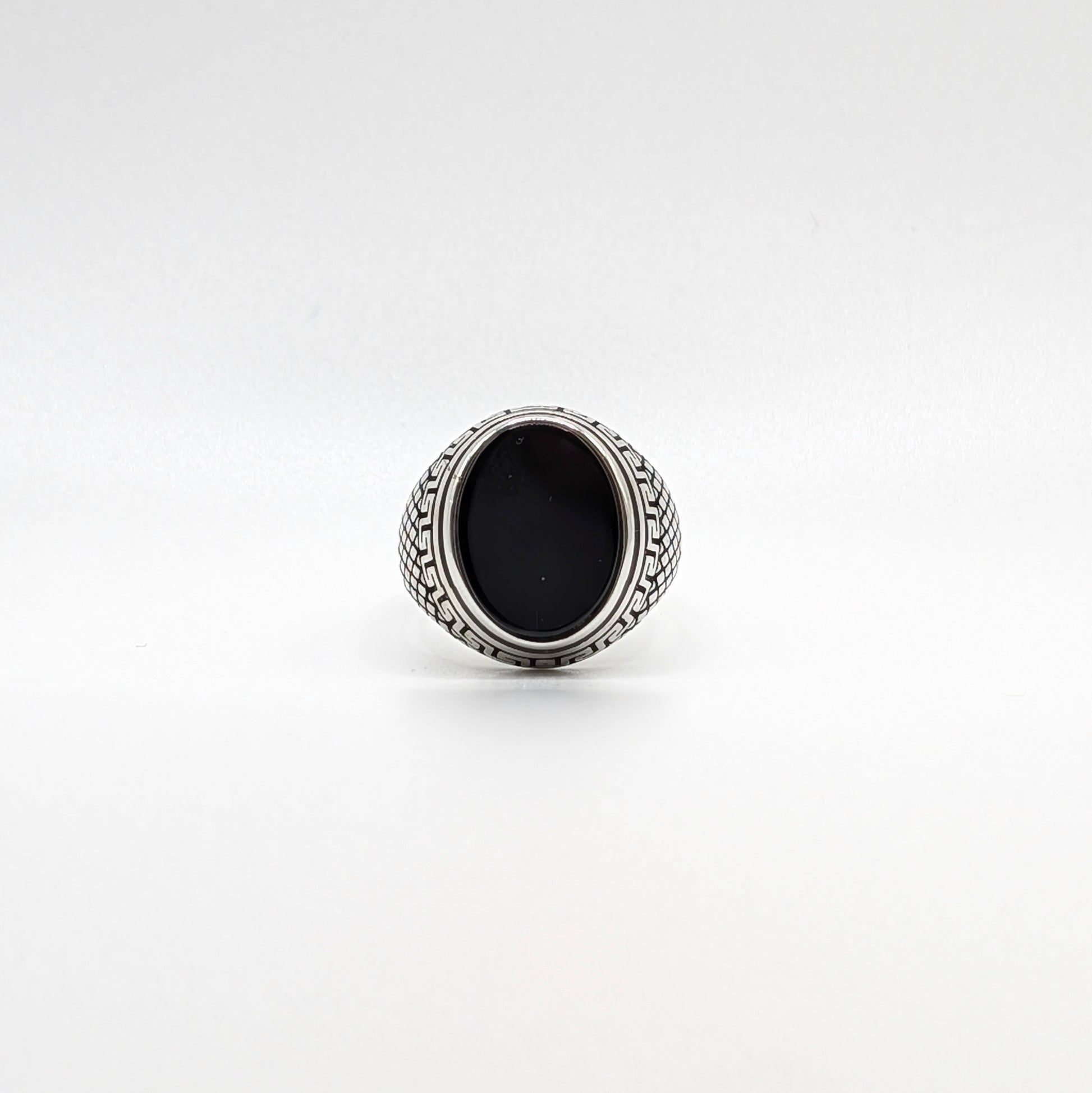 925 Sterling Silver Black Onyx Ring Turkish Design