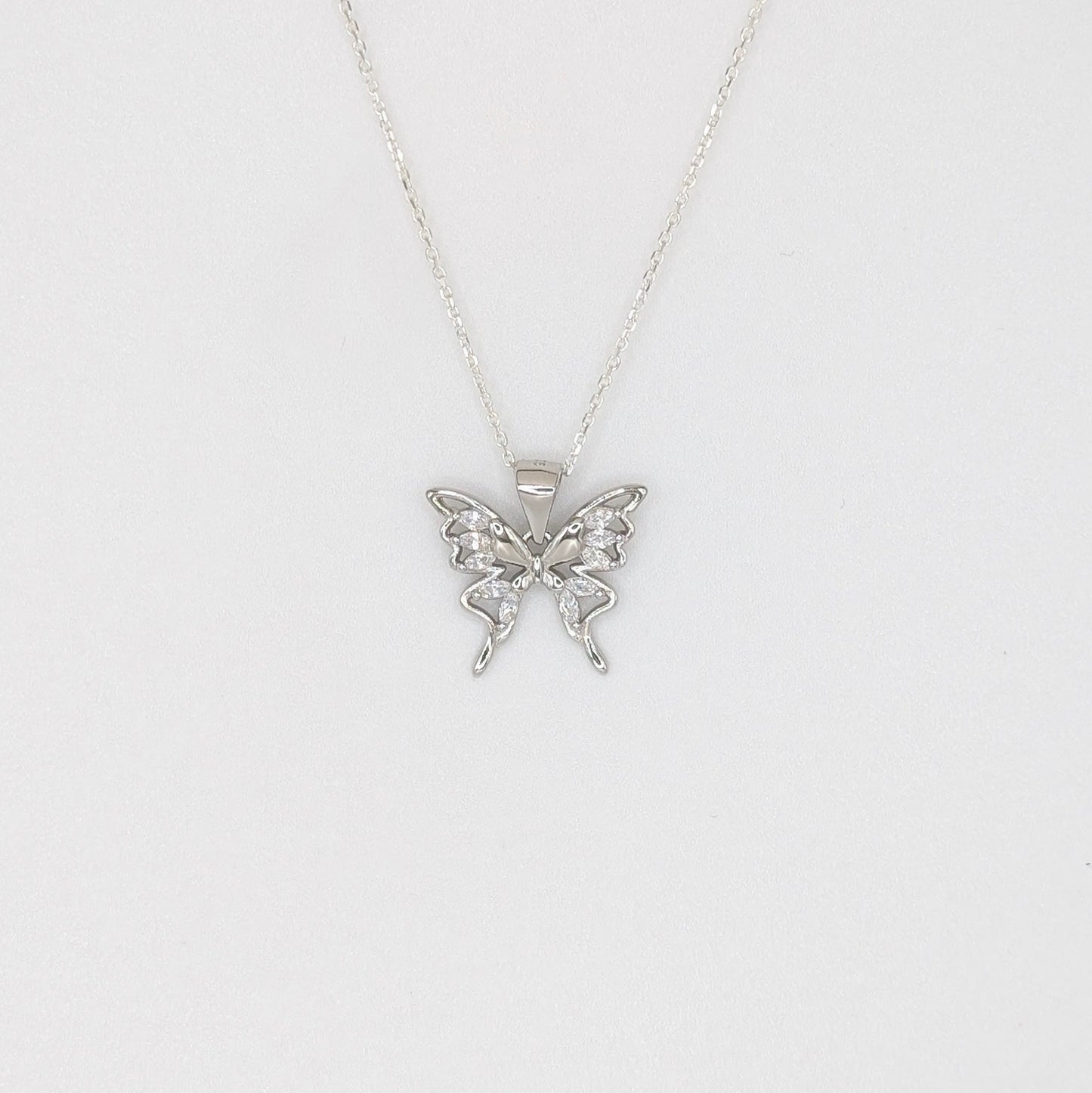925 Sterling Silver Butterfly Pendant