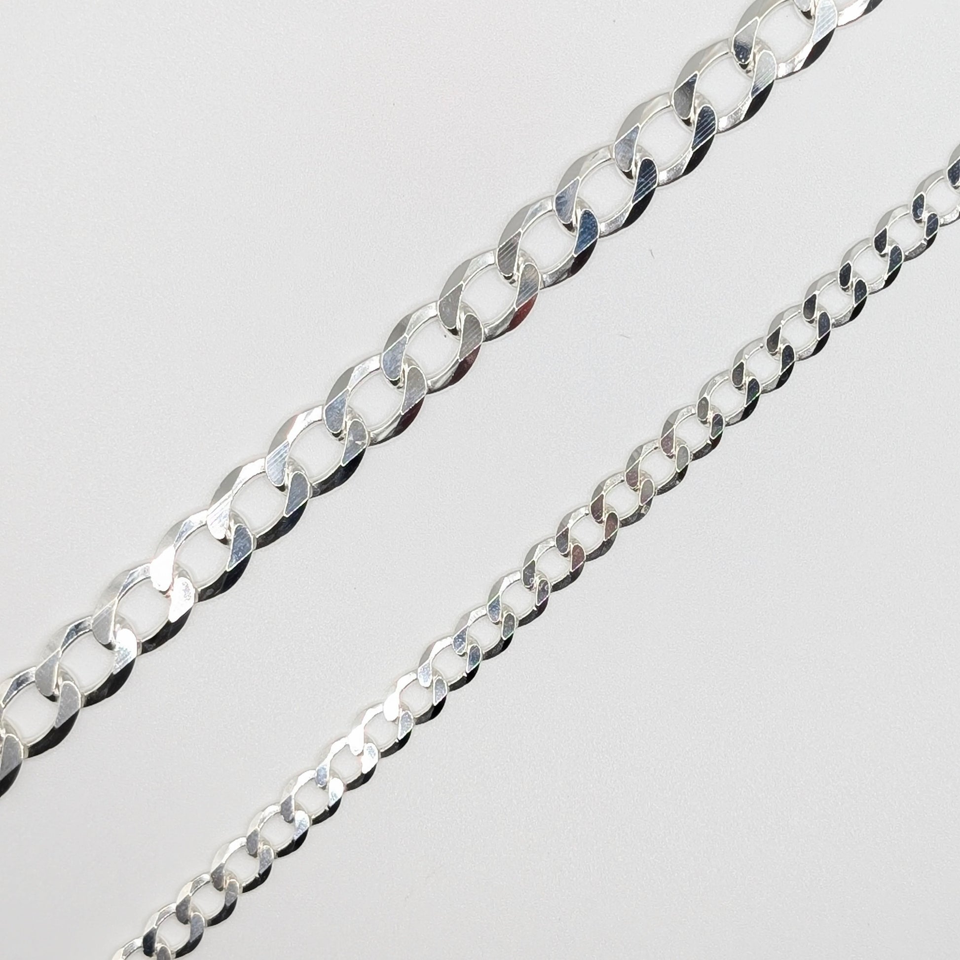 925 sterling silver curb cuban bracelets