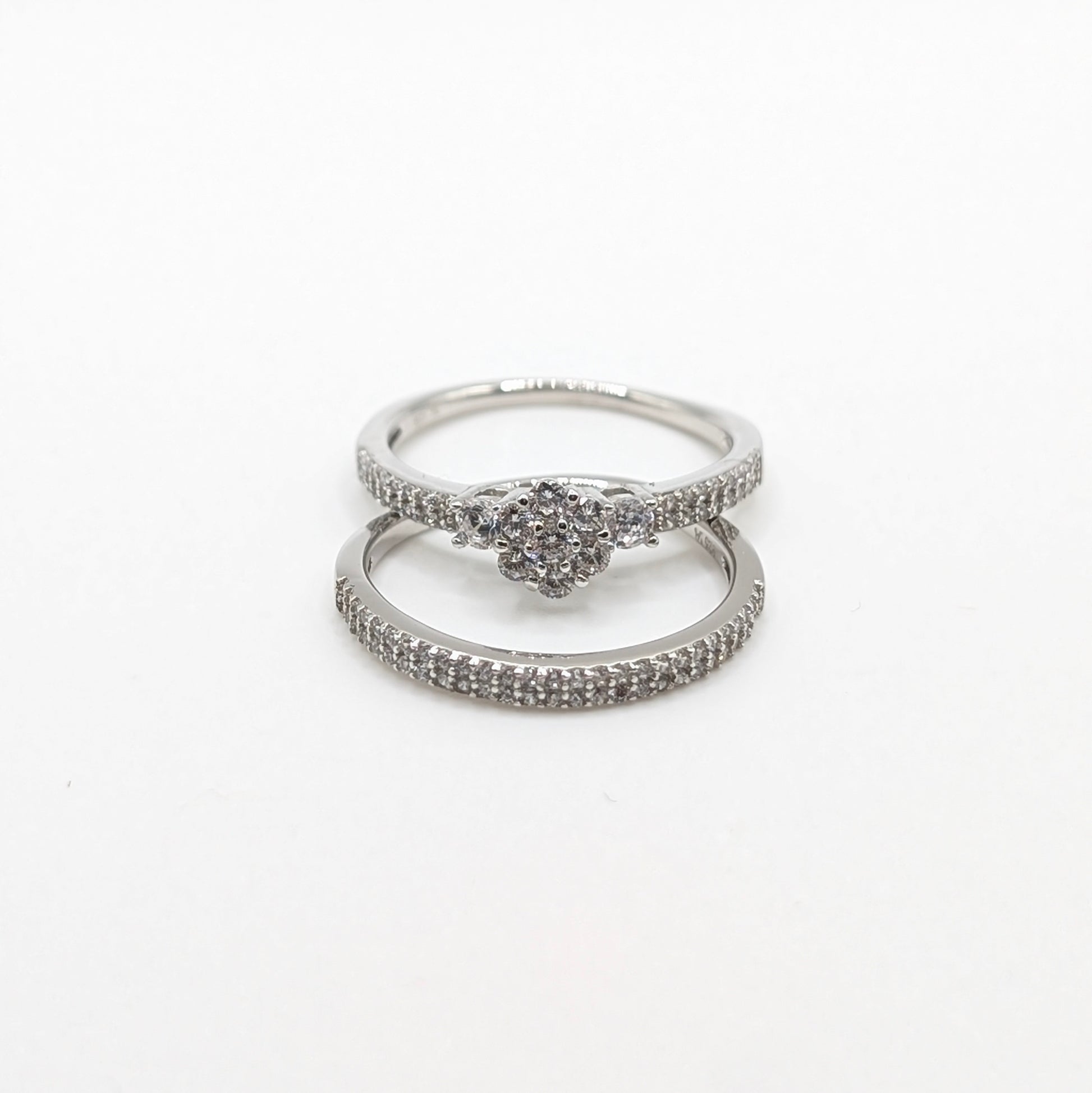 925 Sterling Silver Double Band Ring Versatile