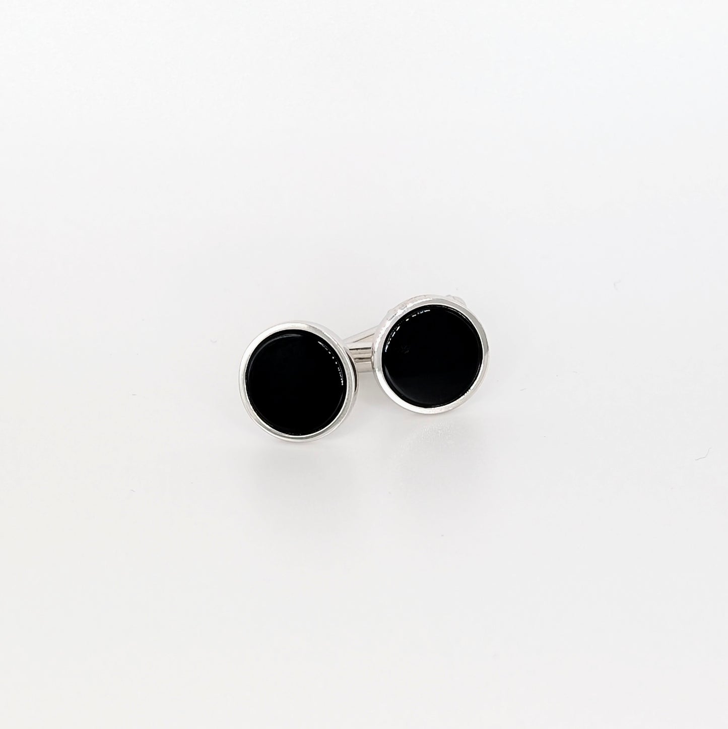 925 Sterling Silver Black Onyx Cufflinks