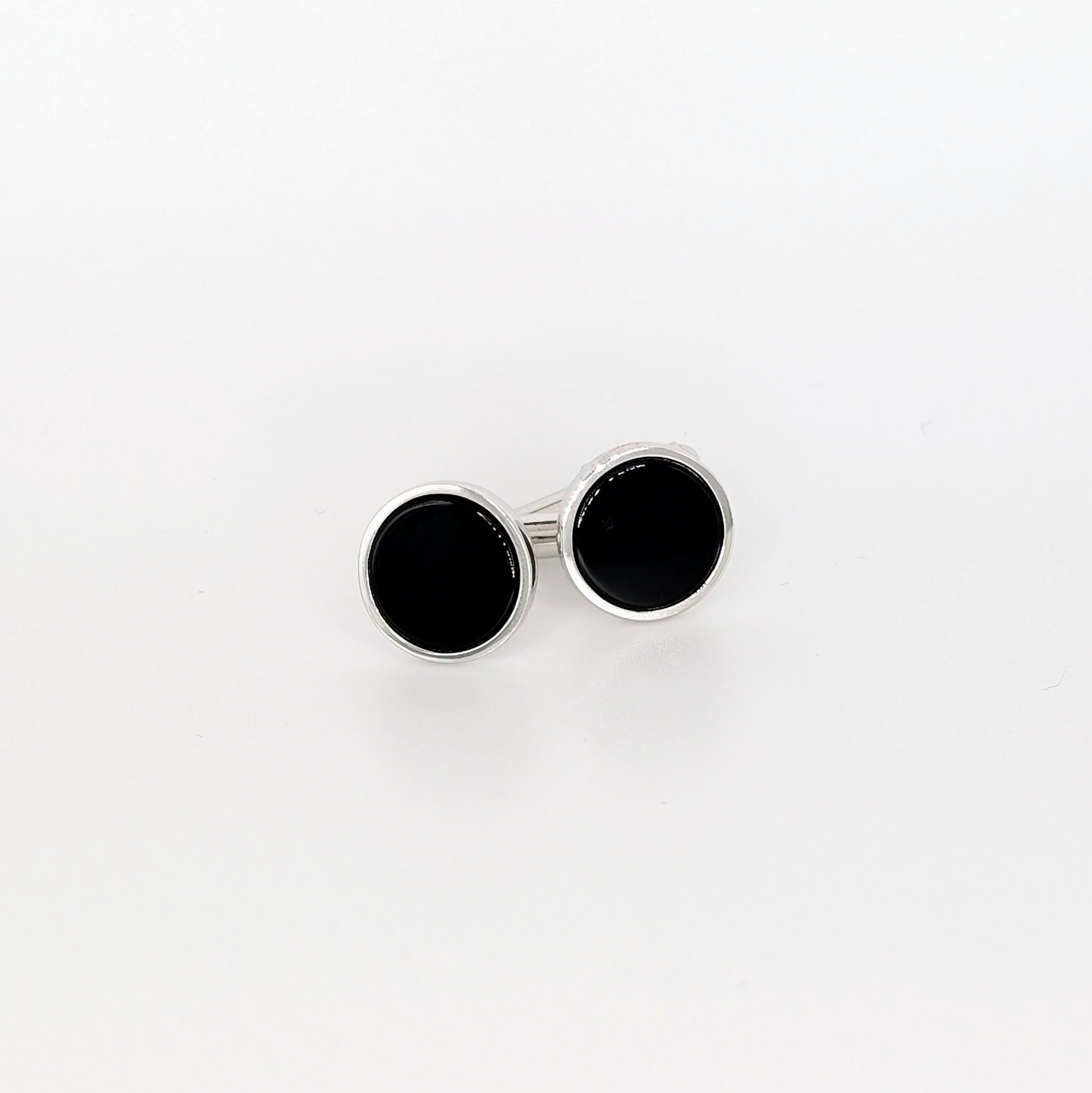 925 Sterling Silver Black Onyx Cufflinks
