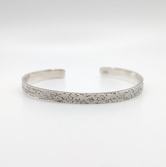 925 Sterling Silver Hammer Bracelet 5mm