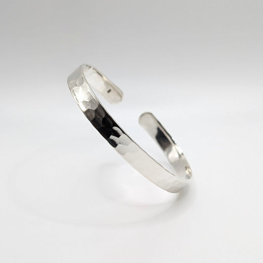 925 Sterling Silver Hammer Bracelet 8mm