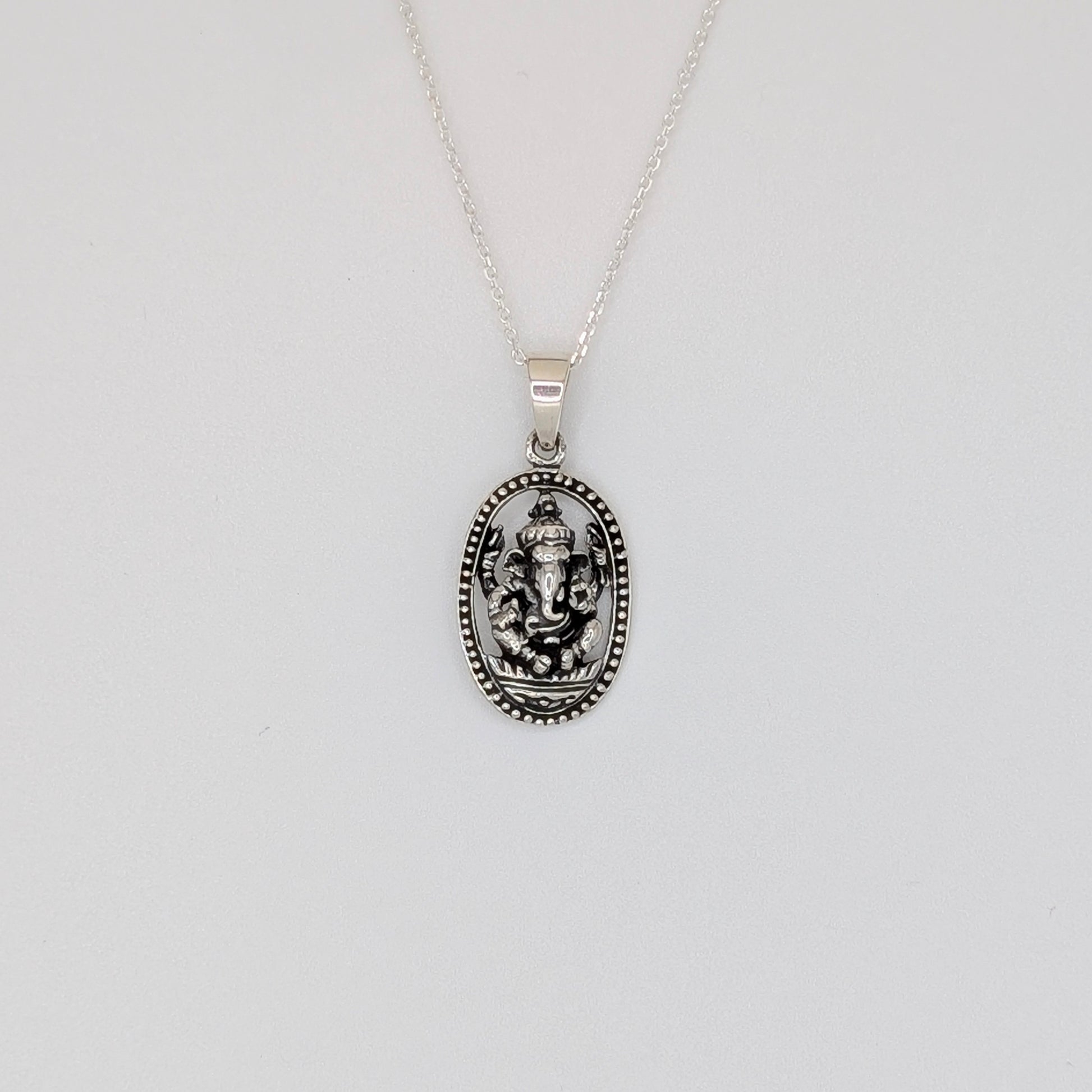 925 Sterling Silver Lord Ganesh Pendant 
