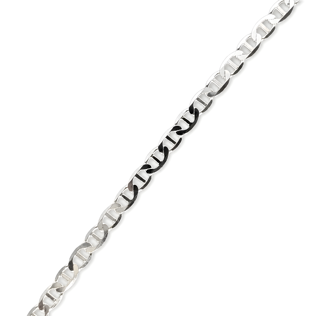 925 Sterling Silver Mariner Chain 5mm Unisex
