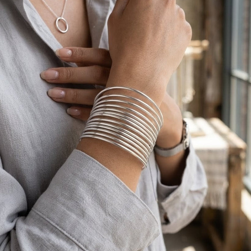 925 Sterling Silver Plain Bangles