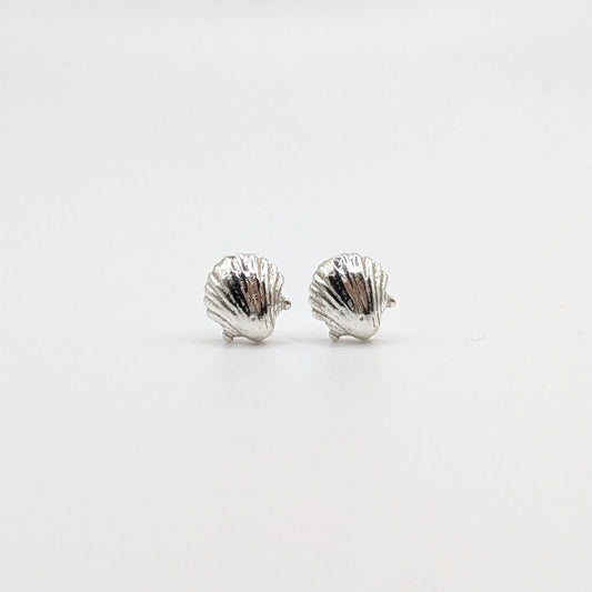 925 Sterling Silver Shell Studs Earrings 