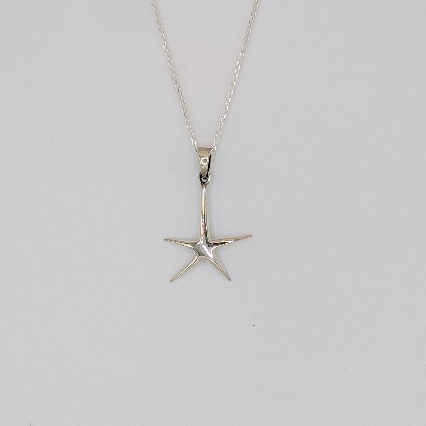 925 Sterling Silver Starfish Pendant 