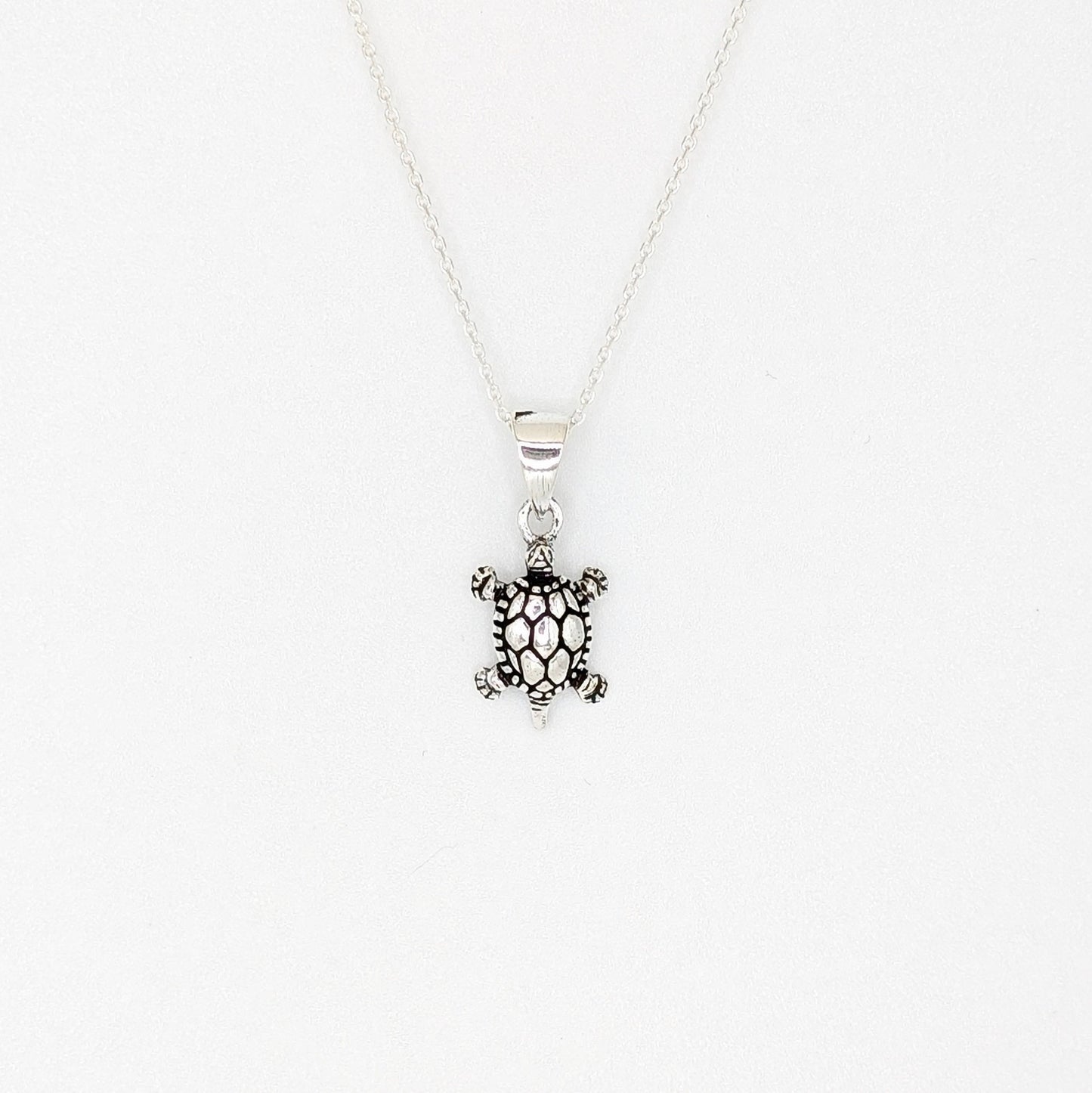 925 Sterling Silver Turtle Pendant Unisex