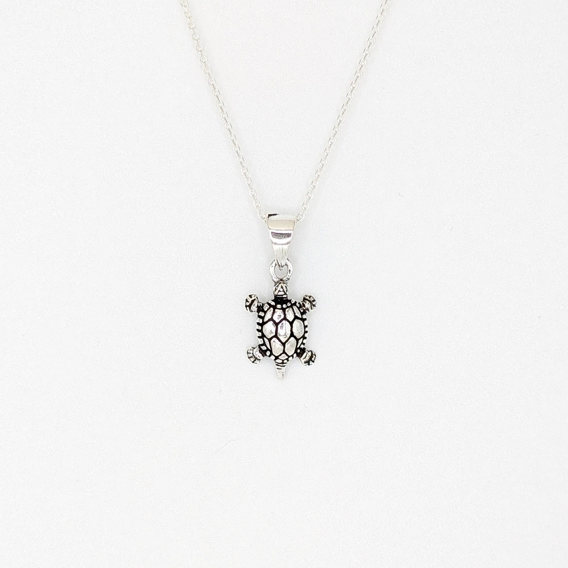 925 Sterling Silver Turtle Pendant Unisex