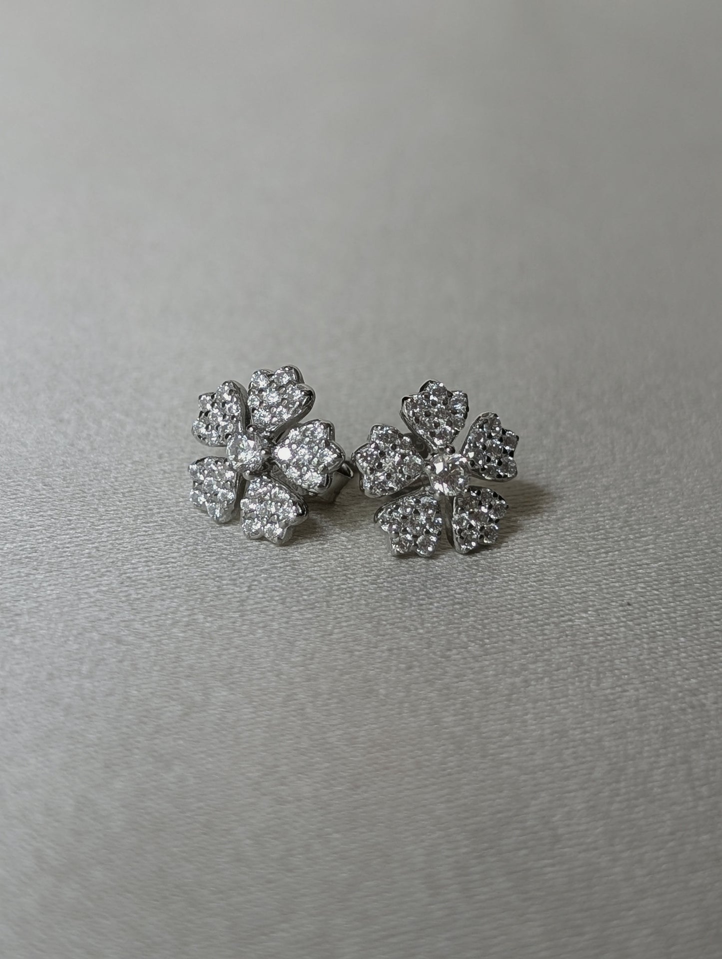 Sakura Zircon Studs