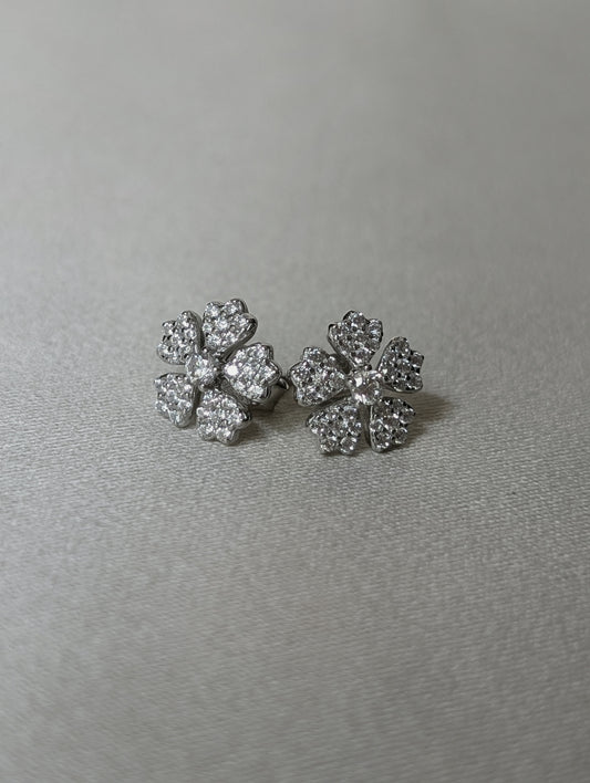 Sakura Zircon Studs
