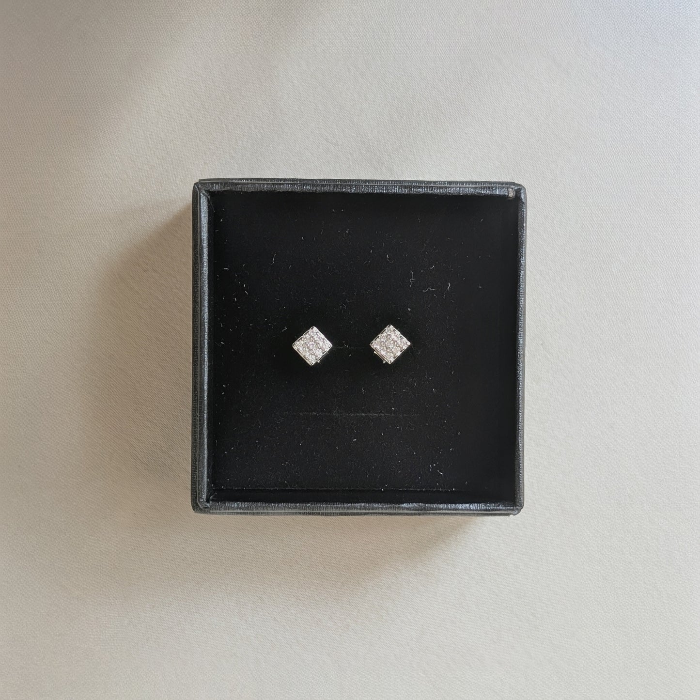 Square Zircon Studs