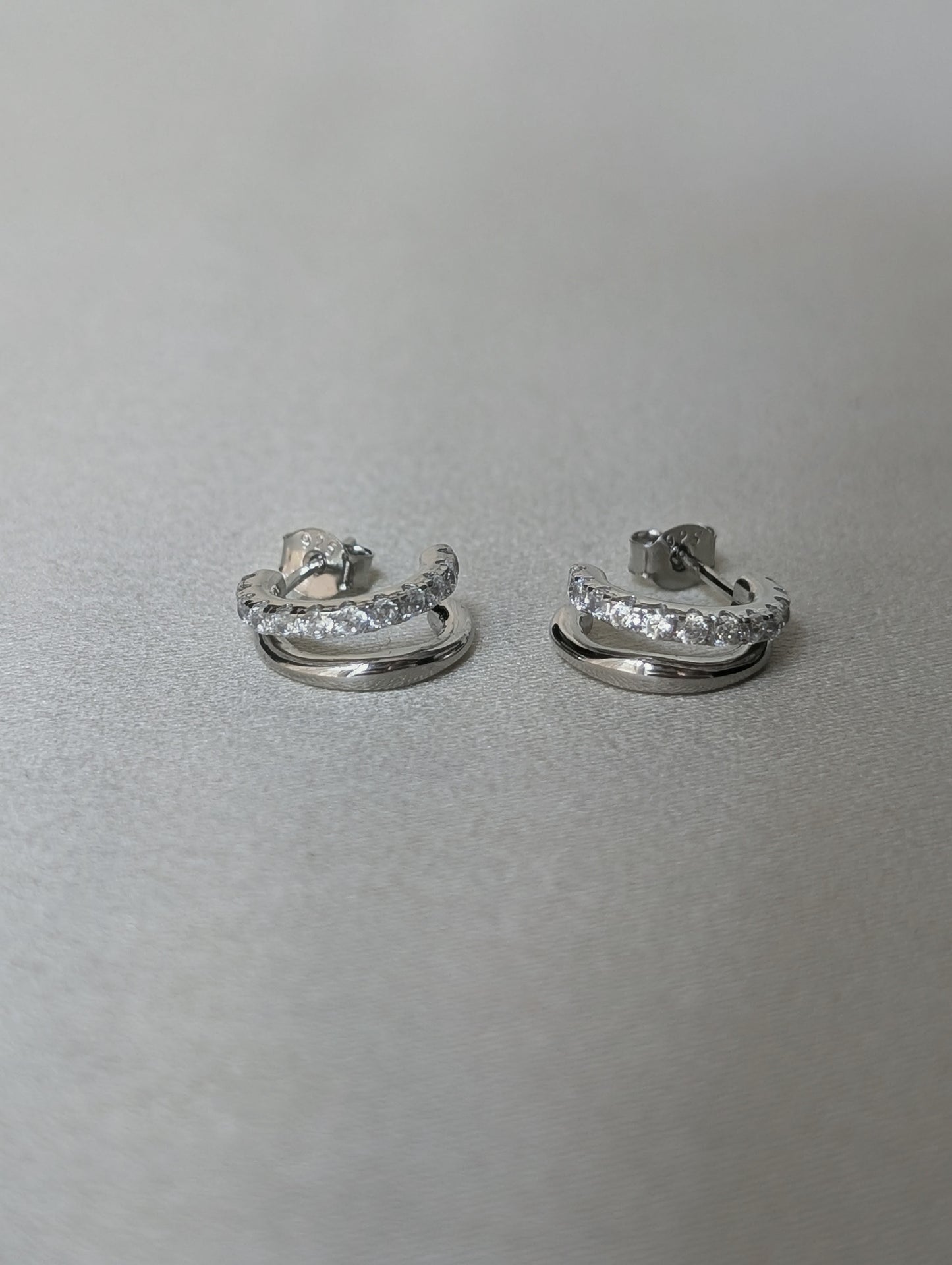 Semi Hoop Studs
