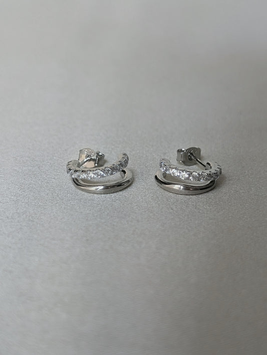 Semi Hoop Studs