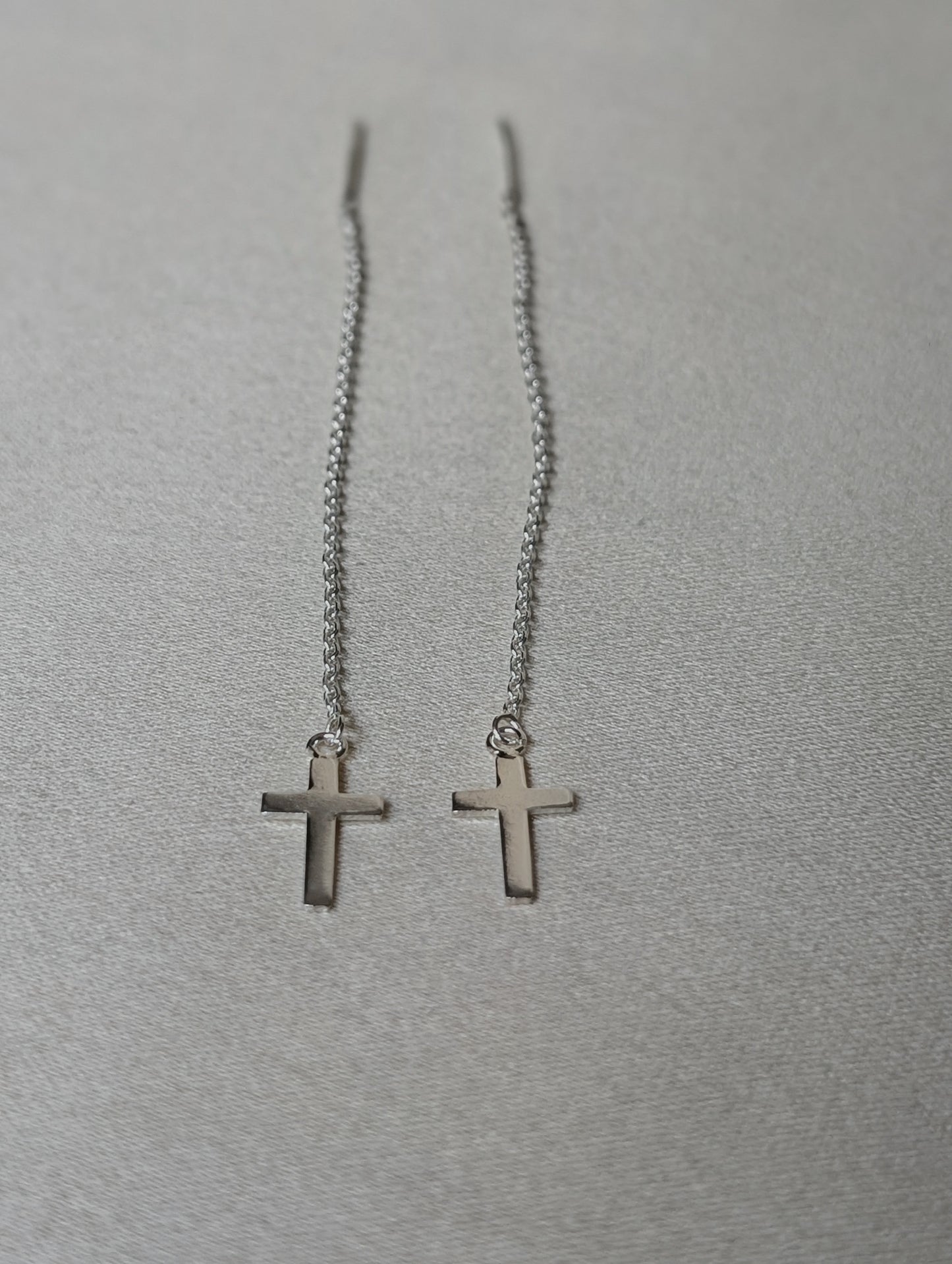 Cross String Earring