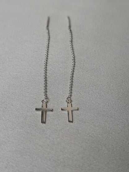 Cross String Earring