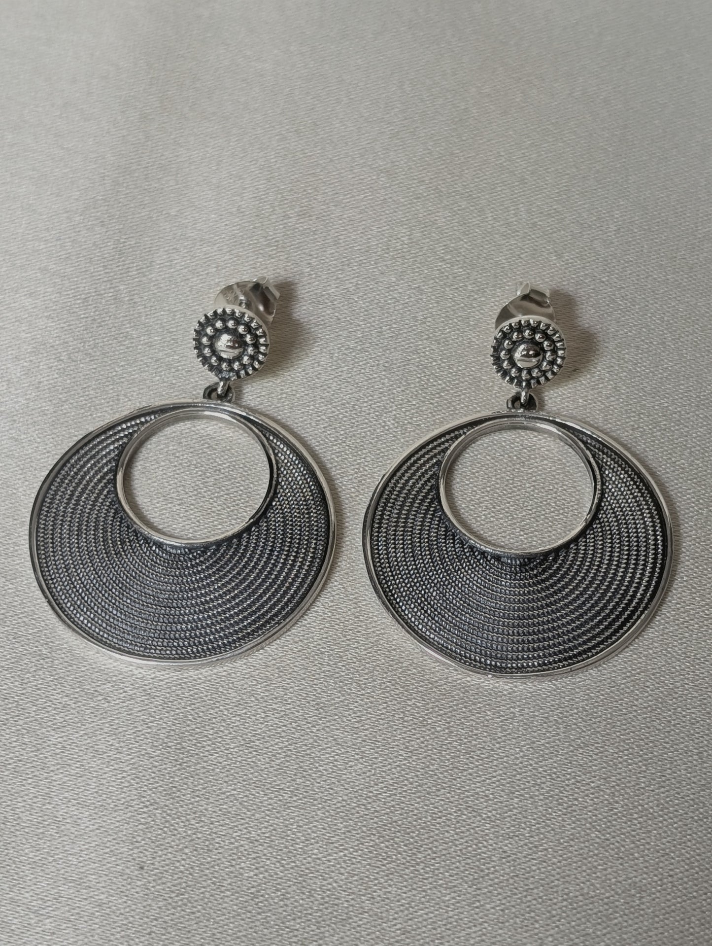 Spiral Oxd. Earrings