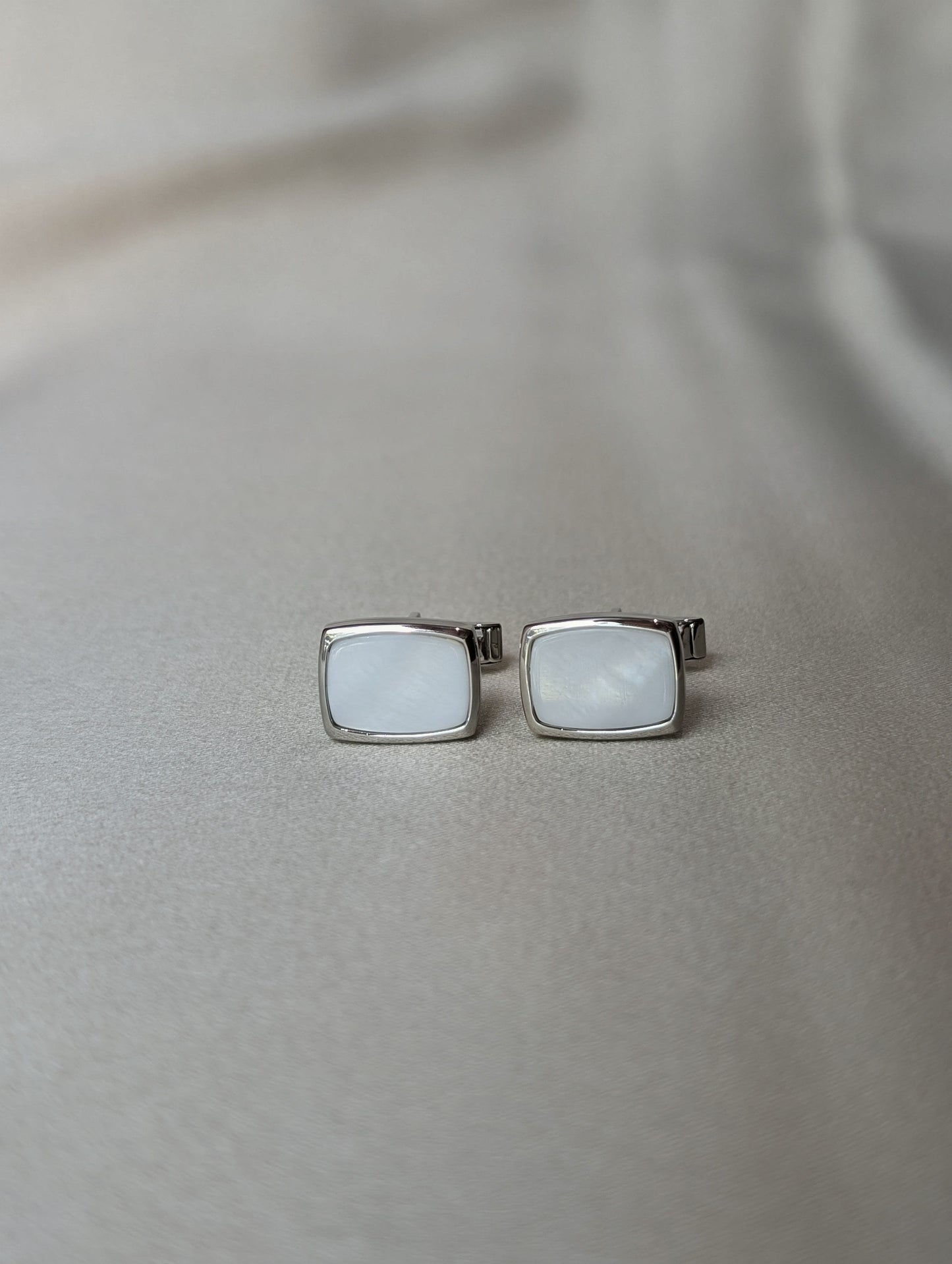 White Shell Cufflinks