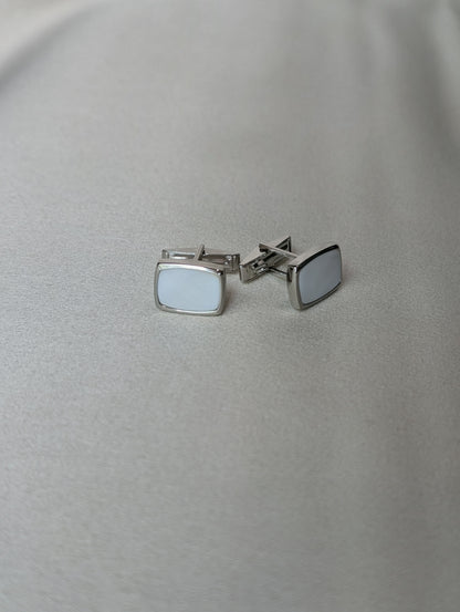 White Shell Cufflinks