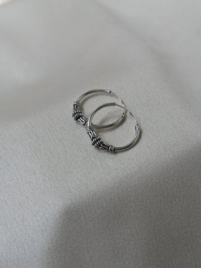 Oxidized Bali Hoop