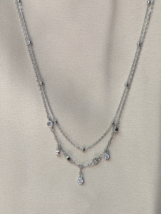 Double Layered Charms Necklace