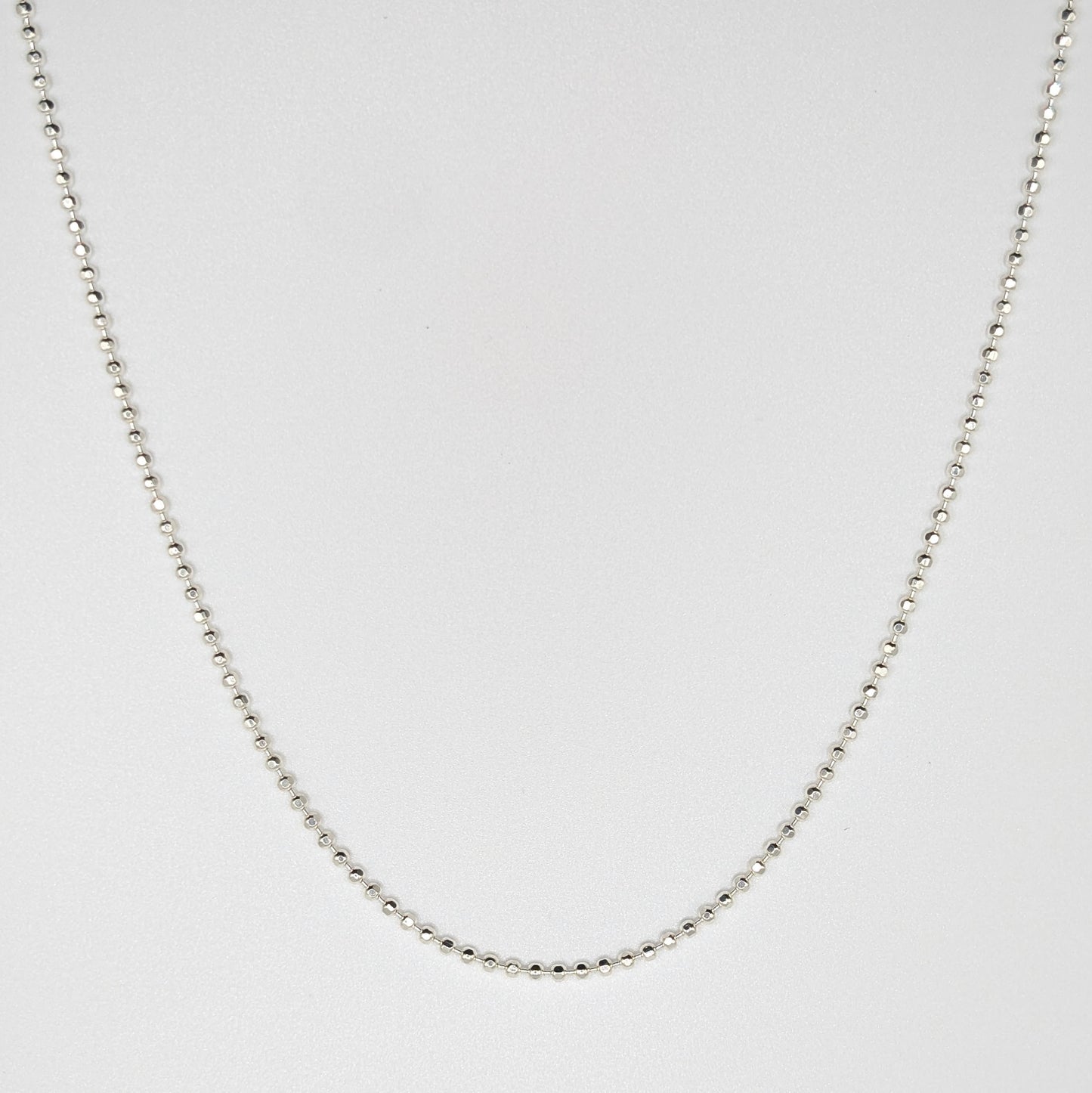 925 Sterling Silver Ball Chain 2mm Unisex