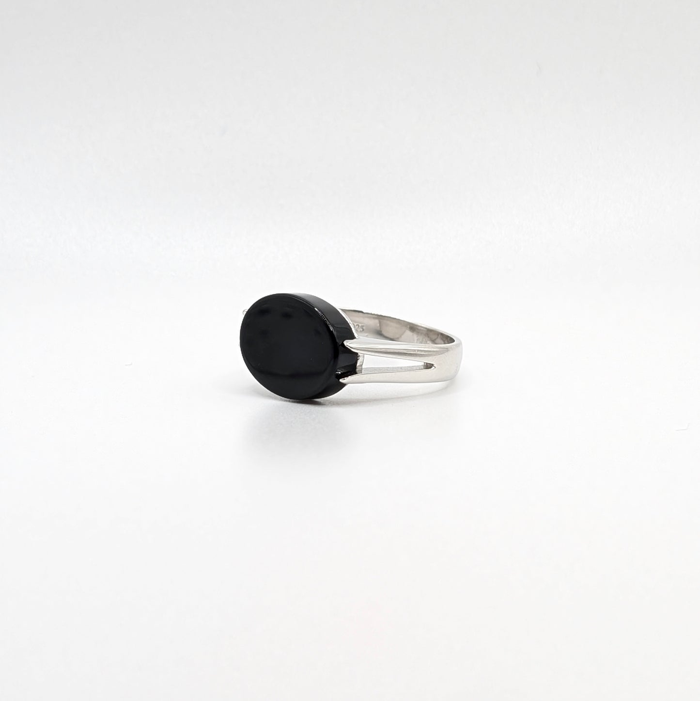 925 Sterling Silver Black Onyx Ring Unisex