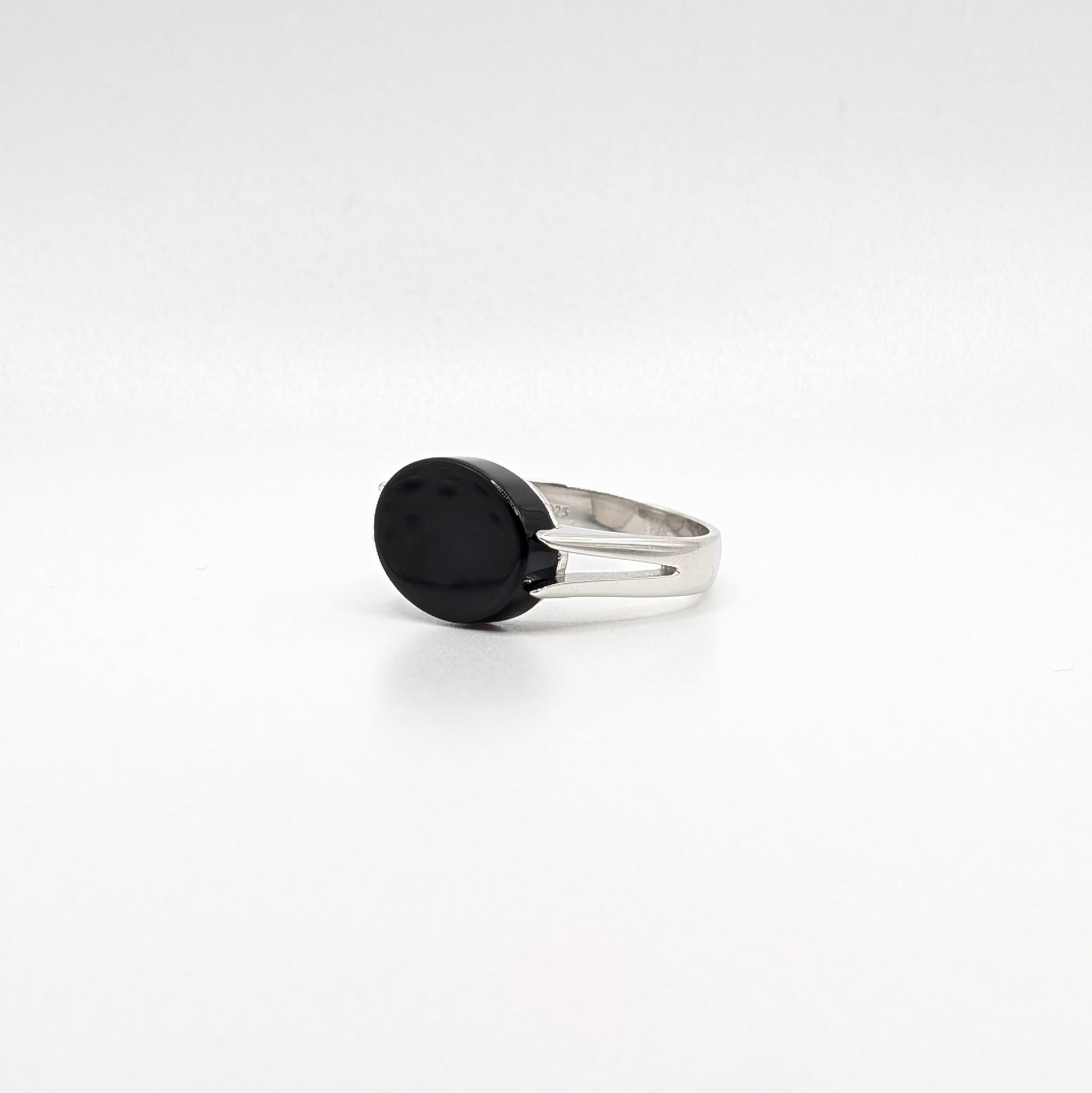 925 Sterling Silver Black Onyx Ring Unisex