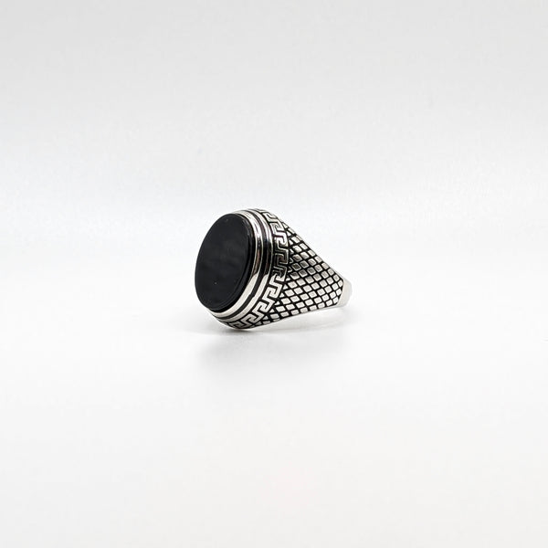 925 Sterling Silver Black Onyx Ring Turkish Design