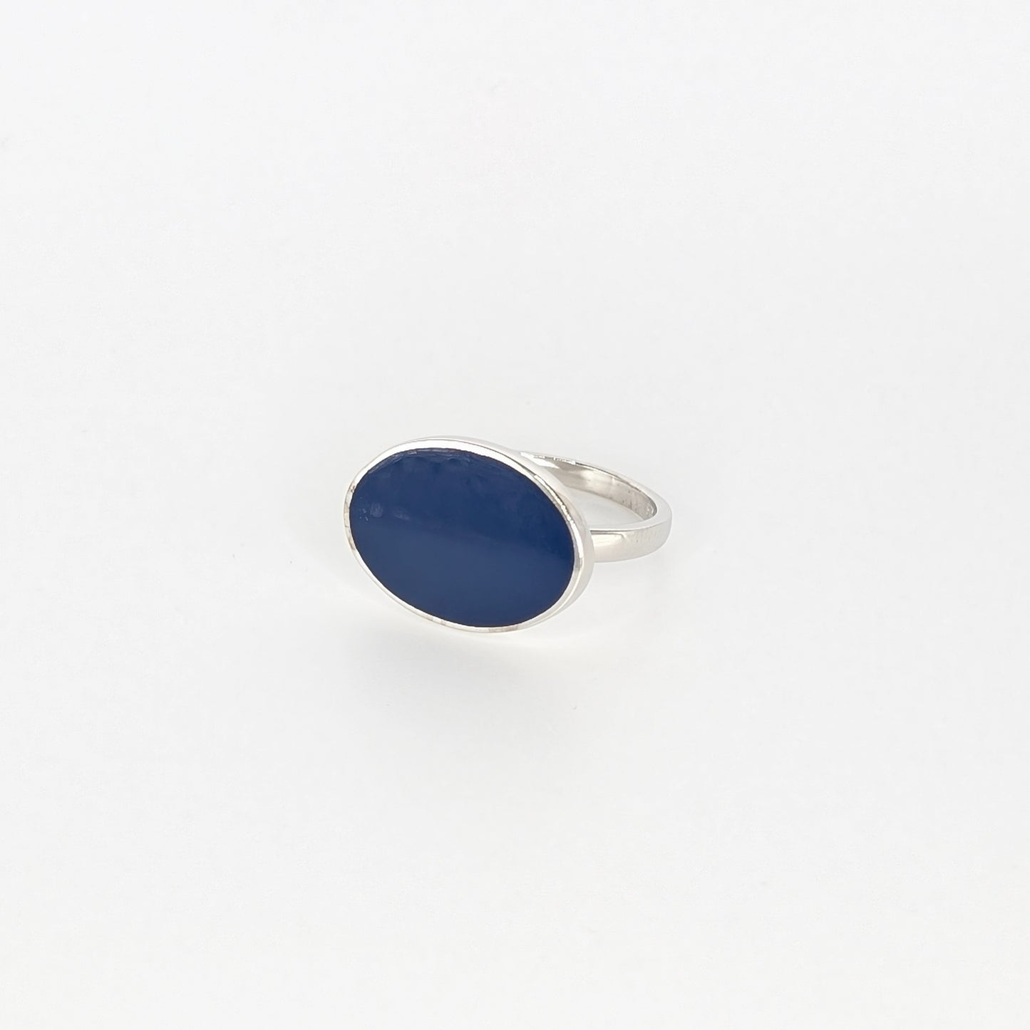925 Sterling Silver Blue Meena Mens Ring Unisex