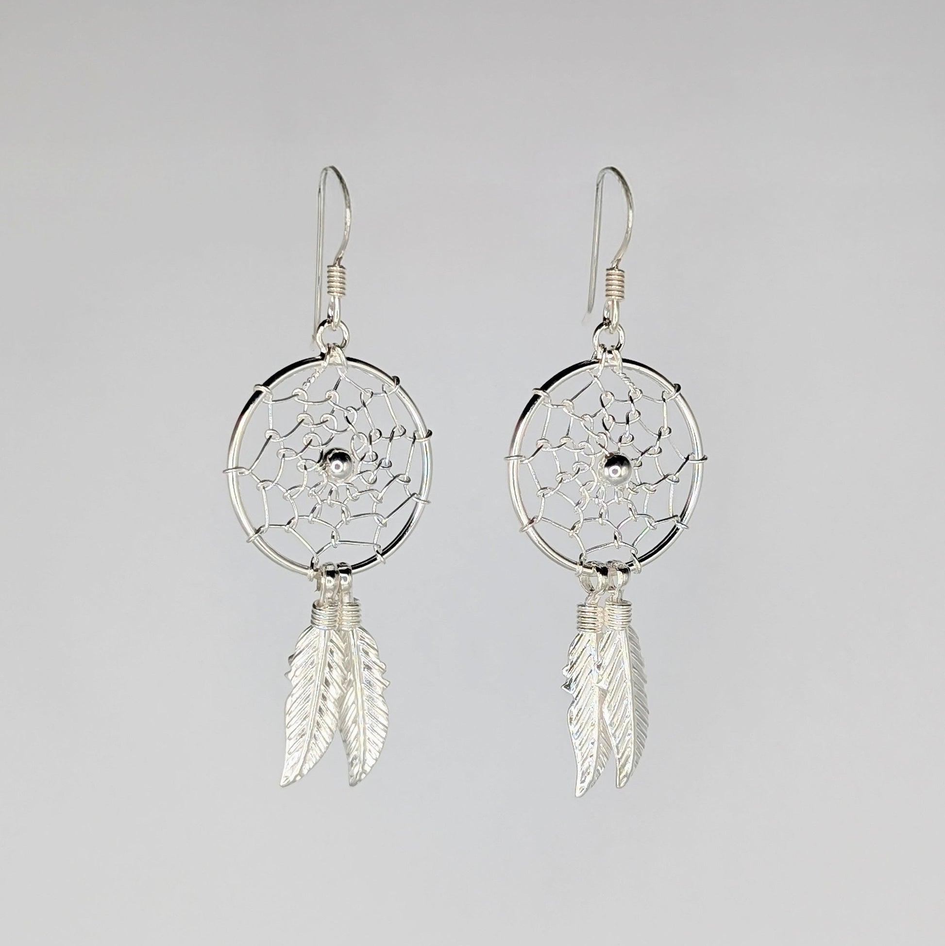 925 Sterling Silver Dreamcatcher Earrings