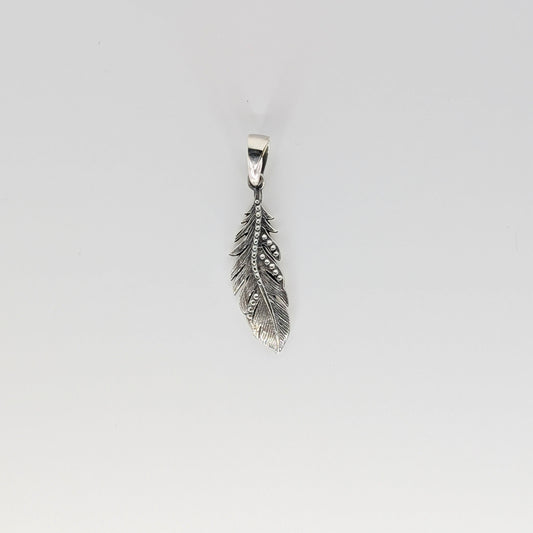 925 Sterling Silver Feather Pendant Everyday Wear