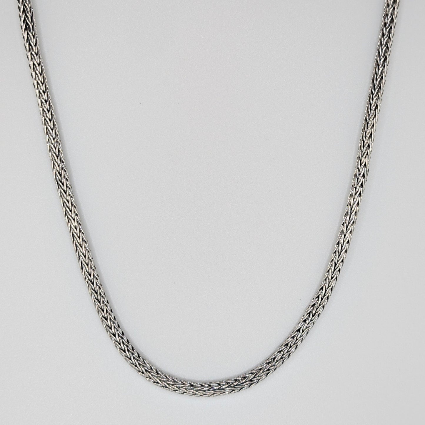 925 Sterling Silver Foxtail Chain Unisex