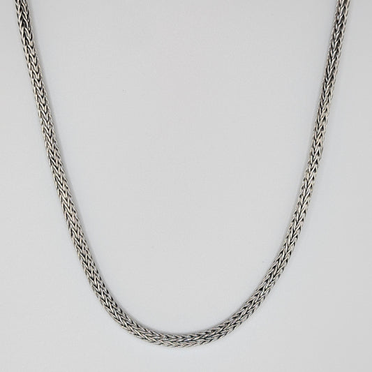 925 Sterling Silver Foxtail Chain Unisex