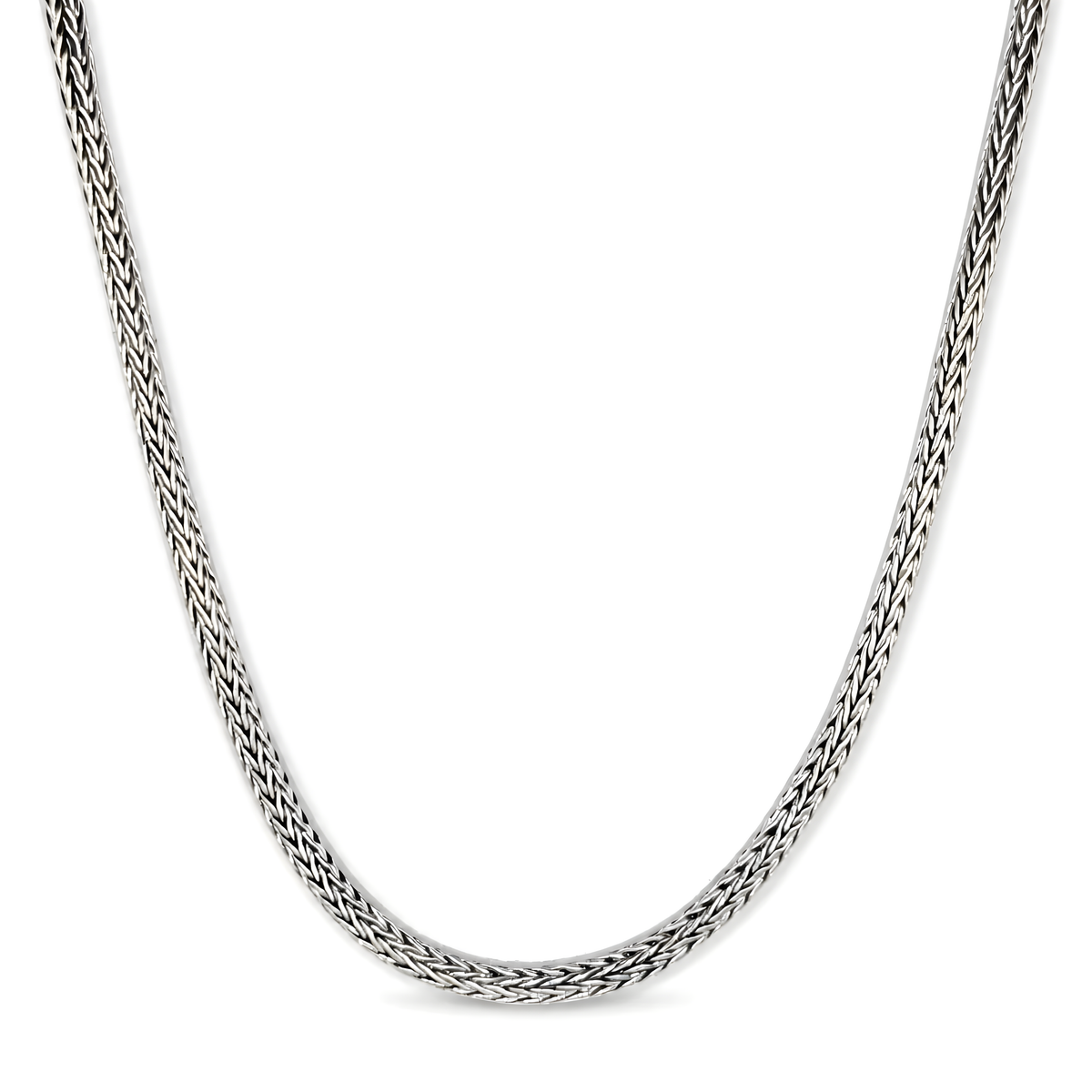 925 Sterling Silver Foxtail Chain Unisex