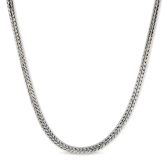 925 Sterling Silver Foxtail Chain Unisex