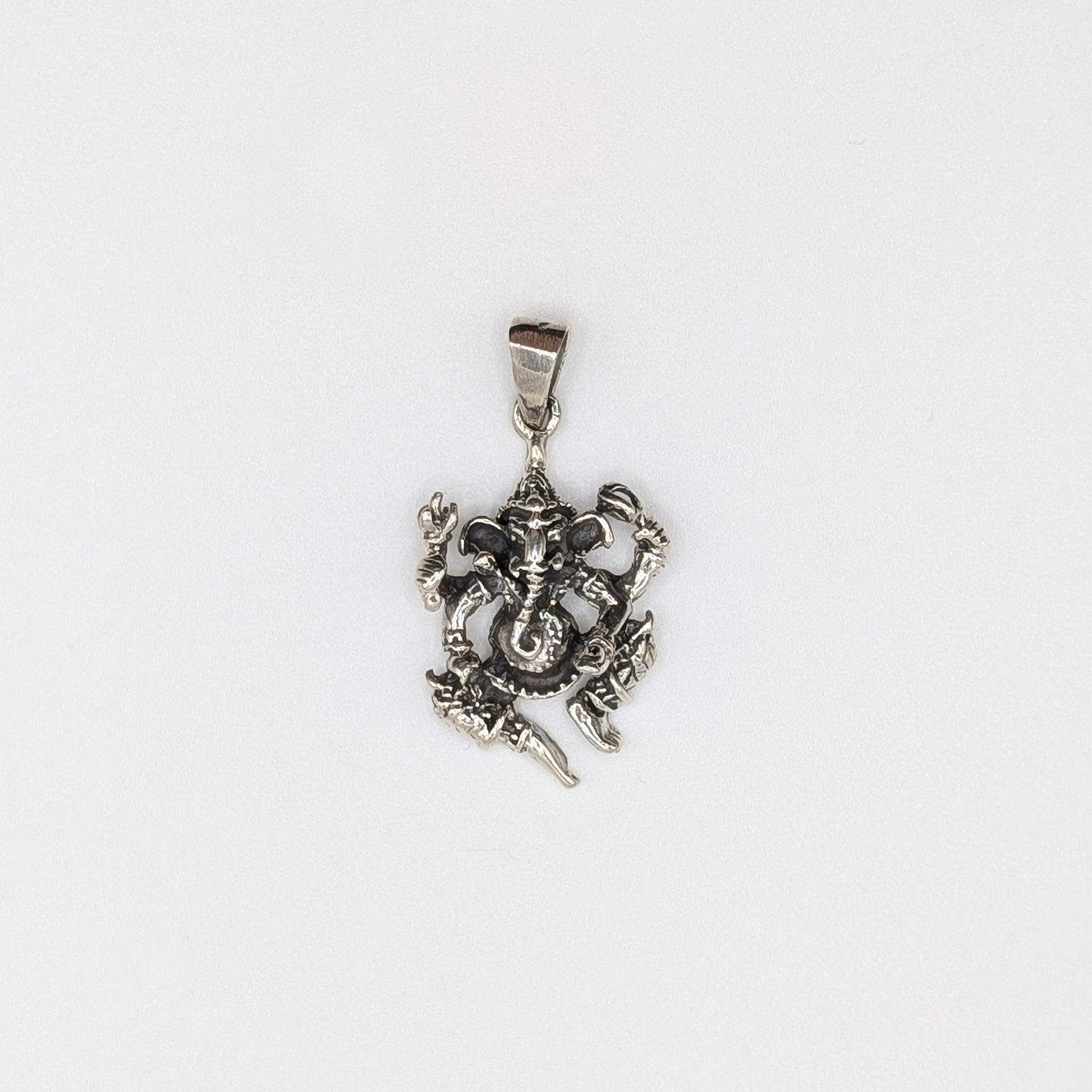 925 Sterling Silver Lord Ganesh Pendant - Unisex / Spiritual