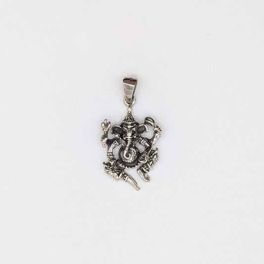 925 Sterling Silver Lord Ganesh Pendant - Unisex / Spiritual