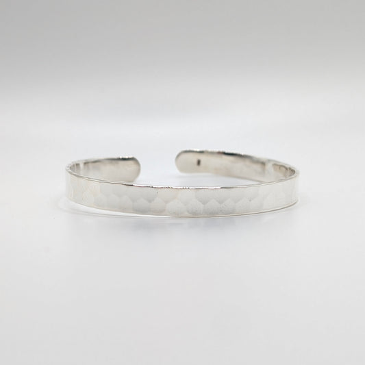 925 Sterling Silver Hammer Bracelet 8mm