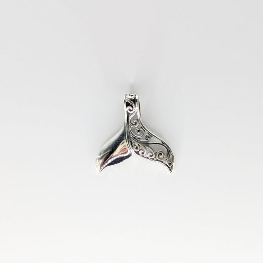 925 Sterling Silver Mermaid Fin Pendant Sea Creatures